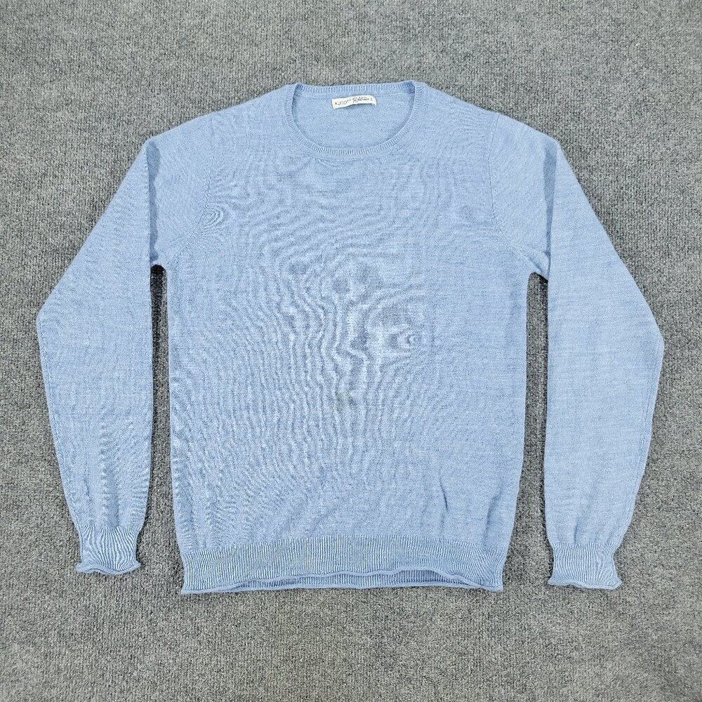 Alcott Sweater Women's Large Blue Crew Neck Long Sleeve Stretch Pullover Adult L